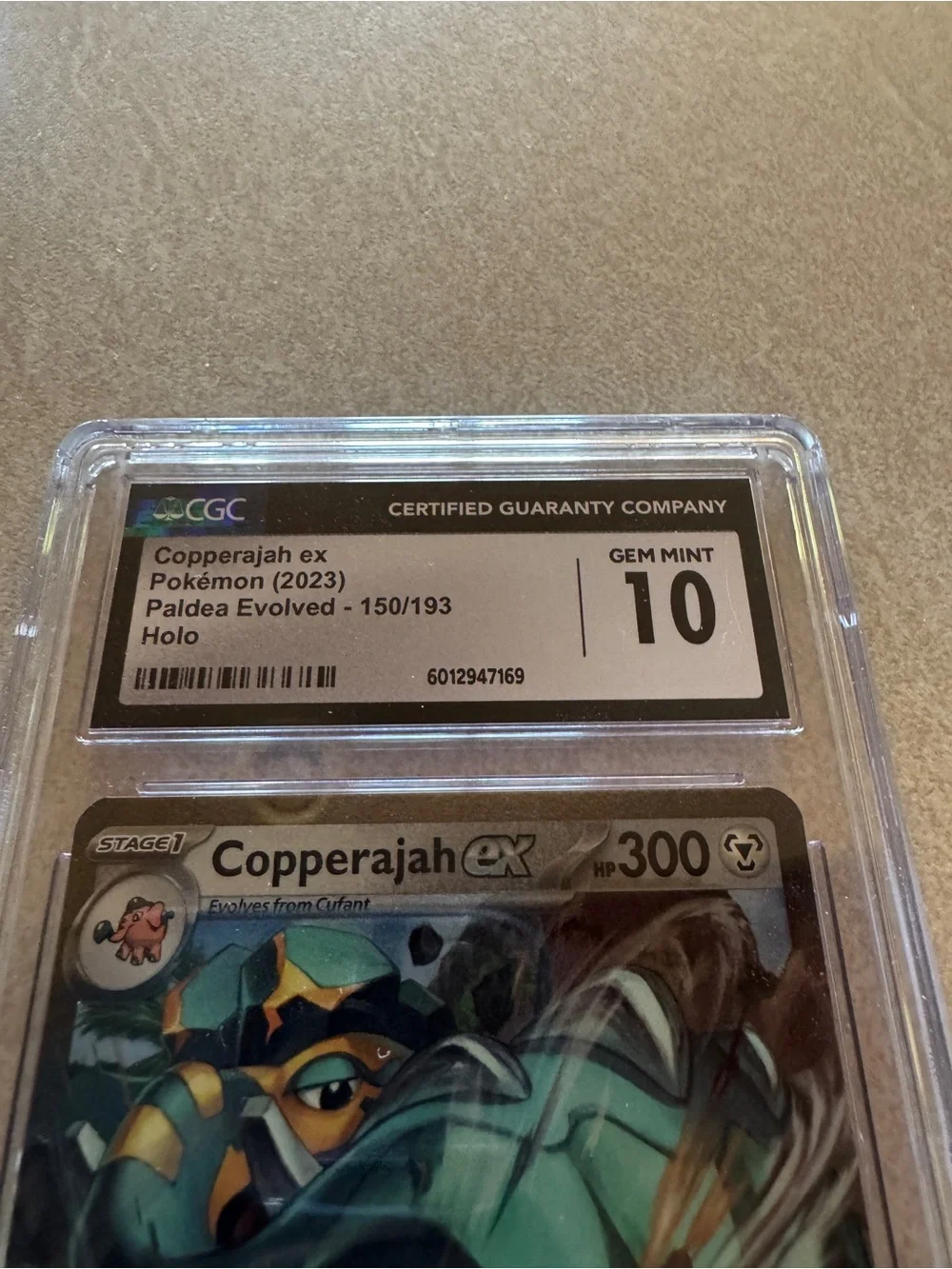 CGC Graded Copperajah ex Pokémon Card - Holo (Gem Mint 10)